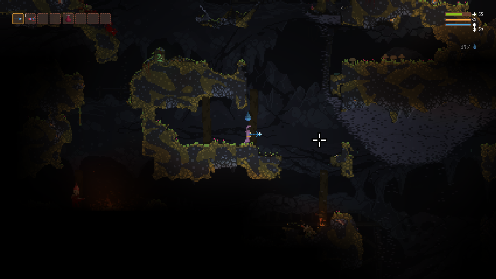 Smoke flows strangely when simulated in particles.